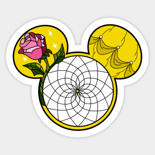 Enchanted Rose Dream Catcher Sticker